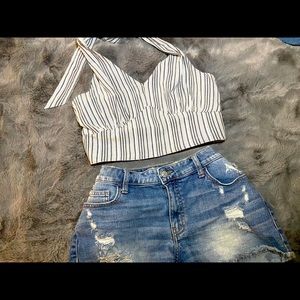 AE Halter crop top